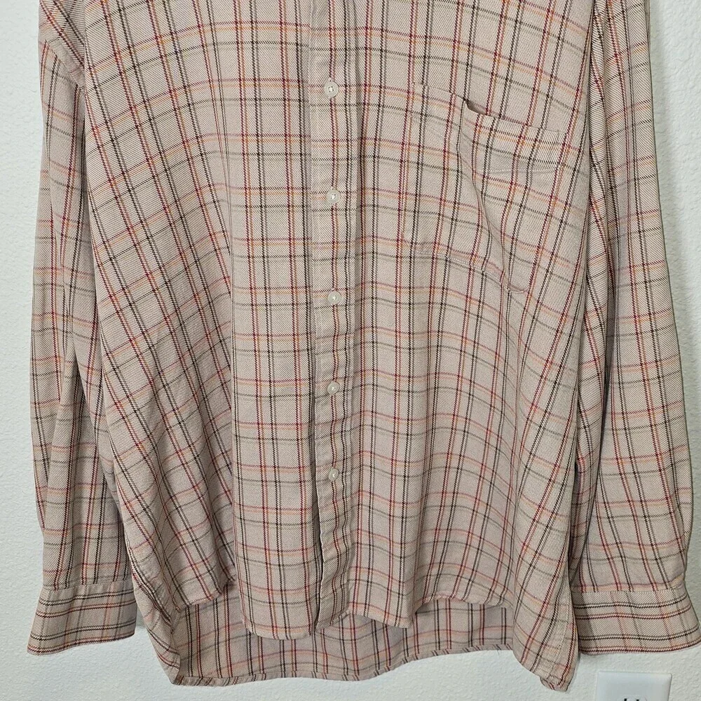 Alan Flusser XL Plaid Button Up Shirt Killer Klowns From Outer Space Graphic - Picture 7 of 9